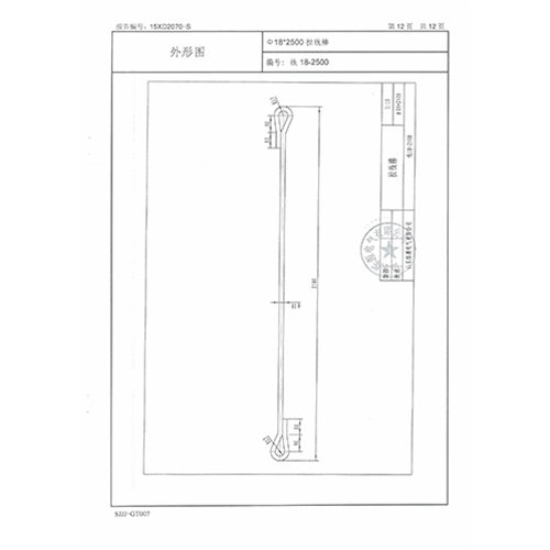 拉线棒检测报告