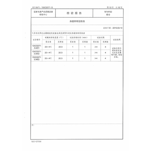 螺栓检测报告