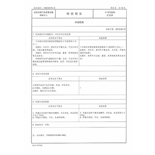 拉线棒检测报告