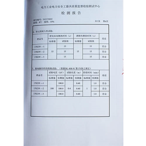 携带型短路接地线（配电变台一次侧专用）